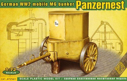 ドイツ パンツァーネスト 移動式装甲機銃 プラモデル (エース 1/72 ミリタリー No.72561) 商品画像