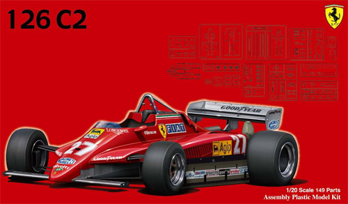 フェラーリ 126C2 サンマリノ/モナコ/ロングビーチ/ベルギー (グランプリ選択式) プラモデル (フジミ 1/20 GPシリーズ No.GP002) 商品画像