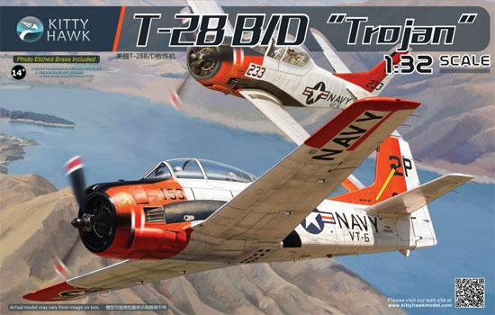 T-28B/D トロージャン プラモデル (キティホーク 1/32 エアモデル No.KH32014) 商品画像