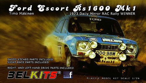 フォード エスコート RS1600 Mk1 ティモ・マキネン プラモデル (BELKITS 1/24 PLASTIC KITS No.BEL-006) 商品画像