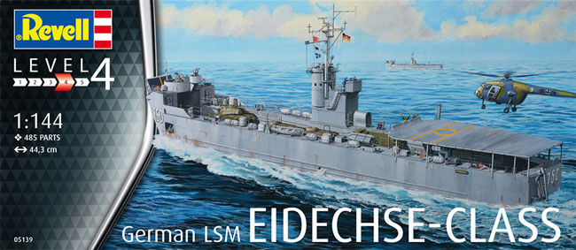 ドイツ LSM EIDECHSE-CLASS プラモデル (レベル 1/144 艦船モデル No.05139) 商品画像