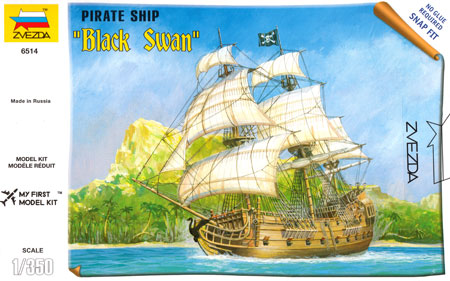 海賊船 ブラックスワン号 プラモデル (ズベズダ 1/350 艦船モデル No.6514) 商品画像