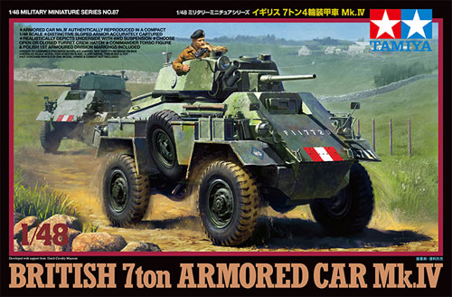 イギリス 7トン 4輪装甲車 Mk.4 プラモデル (タミヤ 1/48 ミリタリーミニチュアシリーズ No.087) 商品画像