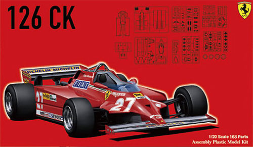 フェラーリ 126CK スペイン/カナダ (グランプリ選択式) プラモデル (フジミ 1/20 GPシリーズ No.GP004) 商品画像
