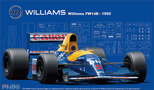 ウイリアムズ・ルノー FW14B イギリス/モナコ/ハンガリー (グランプリ選択式) プラモデル (フジミ 1/20 GPシリーズ No.GP005) 商品画像