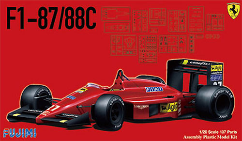 フェラーリ F1-87/88C (グランプリ選択式) プラモデル (フジミ 1/20 GPシリーズ No.GP006) 商品画像