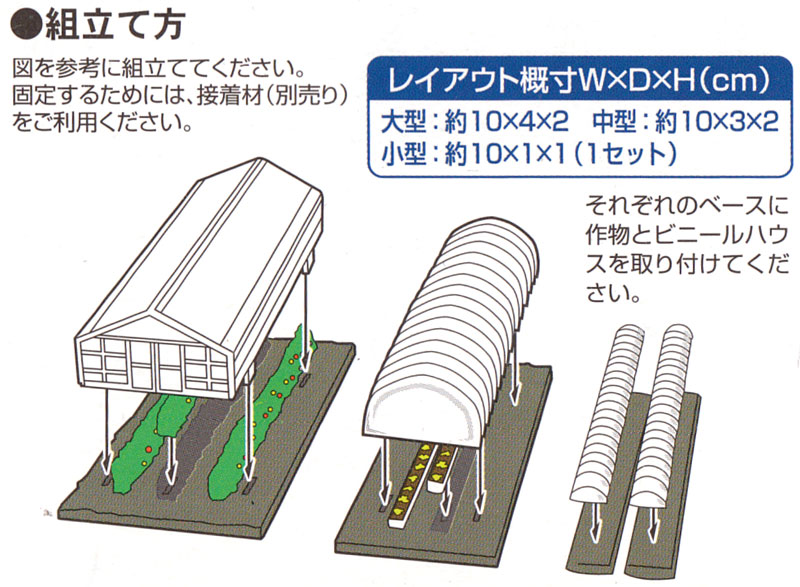 ビニールハウス 2 プラモデル (トミーテック 情景コレクション 情景小物シリーズ No.065-2) 商品画像_2