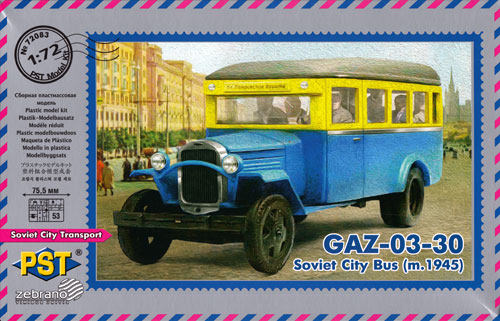 ロシア GAZ-03-30 1945年型 市民バス プラモデル (PST 1/72 AFVモデル No.72083) 商品画像