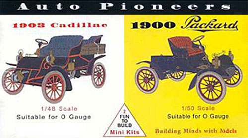 アメリカ自動車 黎明期セット 1/48 キャデラック 1903 & 1/50 パッカード 1900 プラモデル (グレンコモデル プラスチックモデル組立キット No.03605) 商品画像