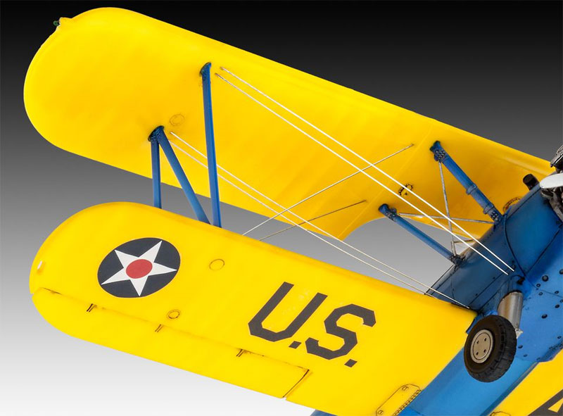 ステアマン PT-17 ケイデット プラモデル (レベル 1/48 飛行機モデル No.03957) 商品画像_3