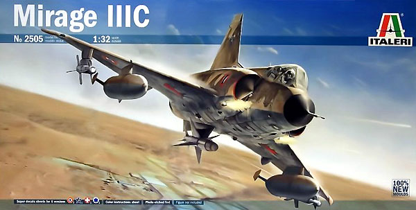 ミラージュ 3C プラモデル (イタレリ 1/32 飛行機 No.2505) 商品画像