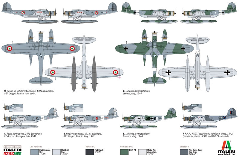 カント Z.506 アイローネ プラモデル (イタレリ 1/72 航空機シリーズ No.1360) 商品画像_1