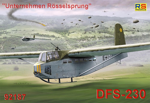 DFS 230 ドイツ空軍 グライダー プラモデル (RSモデル 1/72 エアクラフト プラモデル No.92187) 商品画像