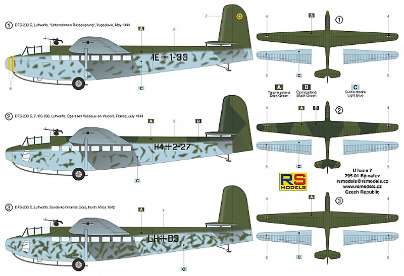 DFS 230 ドイツ空軍 グライダー プラモデル (RSモデル 1/72 エアクラフト プラモデル No.92187) 商品画像_1