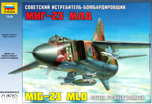 MIG-23 MLD ソビエト戦闘攻撃機 プラモデル (ズベズダ 1/72 エアクラフト プラモデル No.7218) 商品画像