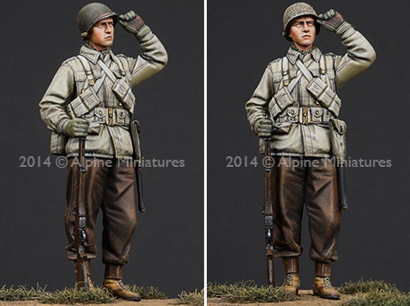 WW2 アメリカ ヒュルトゲンの森の戦い (4体セット) レジン (アルパイン 1/35 フィギュア No.S0005) 商品画像_4