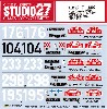 シトロエン DS19 モンテカルロラリー 1959-1966年 #176/#104/#233/#298/#195 デカール