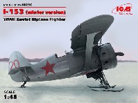 ICM 1/48 エアクラフト プラモデル ポリカルポフ I-153 チャイカ 冬季仕様