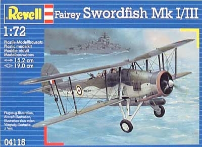 フェアリー ソードフィッシュ Mk.1/3 プラモデル (レベル 1/72 Aircraft No.04115) 商品画像