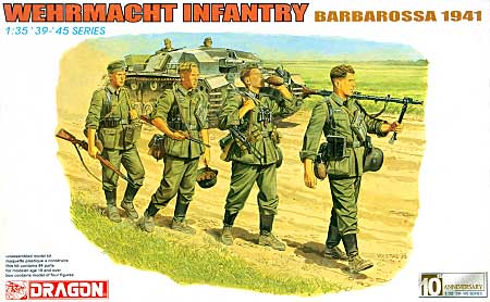 ドイツ国防軍兵士 (バルバロッサ 1941） プラモデル (ドラゴン 1/35 