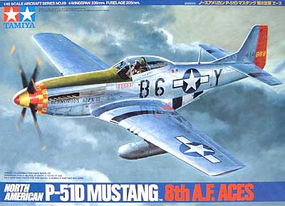 ノースアメリカン P-51D マスタング 第8空軍エース プラモデル (タミヤ 1/48 傑作機シリーズ No.089) 商品画像