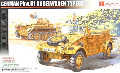 ドイツ Pkw.K1 キューベルワーゲン 82型 プラモデル (ベゴ 1/35 AFV No.B35-001) 商品画像