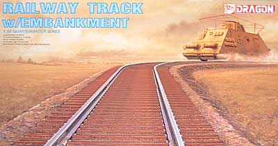 RAIKWAY TRACK w/EMBANKMENT プラモデル (ドラゴン 1/35　Quartermaster Series No.3825) 商品画像