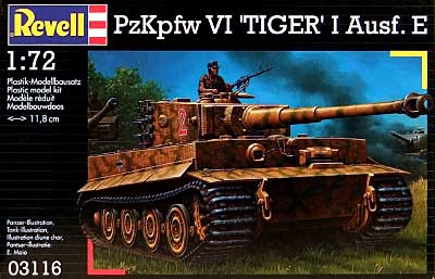 ティーガー 1 戦車 Ausf.E (PzKpfw 5 Tiger 1 Ausf.E） プラモデル (レベル 1/72 ミリタリー No.03116) 商品画像