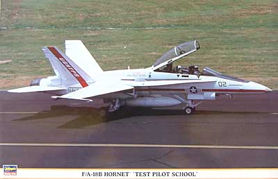 F/A-18B ホーネット テスト パイロット スクール プラモデル (ハセガワ 1/48 飛行機 限定生産 No.09507) 商品画像