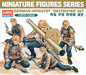 ドイツ軍歩兵 デストロイヤー プラモデル (アカデミー 1/35 Armors No.1370) 商品画像