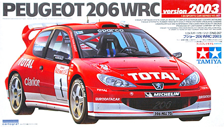 プジョー 206 WRC version 2003 プラモデル (タミヤ 1/24 スポーツカーシリーズ No.267) 商品画像