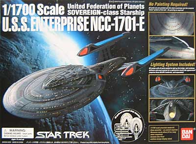 U.S.S. エンタープライズE型 (NCC-1701-E） プラモデル (バンダイ スタートレック No.002) 商品画像