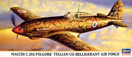 マッキ C.202 フォルゴーレ イタリア共同交戦軍 プラモデル (ハセガワ 1/72 飛行機 限定生産 No.00662) 商品画像