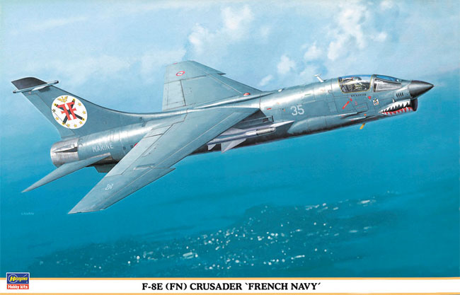 F-8E(FN) クルーセイダー フランス海軍 プラモデル (ハセガワ 1/48 飛行機 限定生産 No.09514) 商品画像