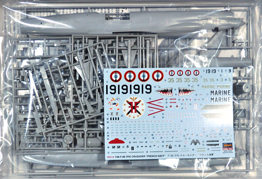 F-8E(FN) クルーセイダー フランス海軍 プラモデル (ハセガワ 1/48 飛行機 限定生産 No.09514) 商品画像_1