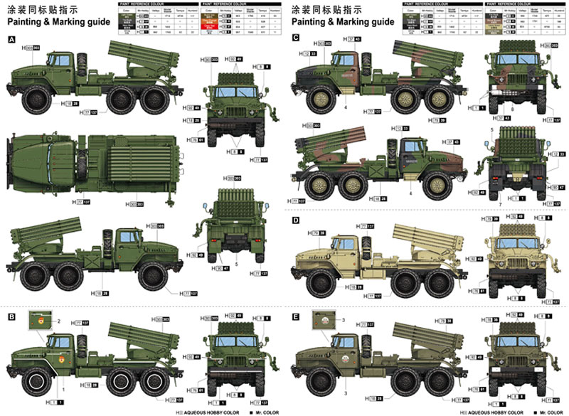 ロシア BM-21 グラート (ウラル-375D) プラモデル (トランペッター 1/35 AFVシリーズ No.01028) 商品画像_1