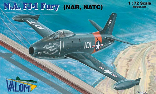 ノースアメリカン ＦＪ-1 フューリー (NAR、NATC) プラモデル (バロムモデル 1/72 エアクラフト プラモデル No.72104) 商品画像