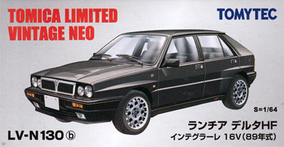 ランチア デルタ HF インテグラーレ 16V (89年式) (黒) ミニカー (トミーテック トミカリミテッド ヴィンテージ ネオ No.LV-N130b) 商品画像