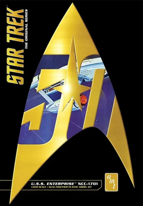 U.S.S. エンタープライズ NCC-1701 50周年記念エディション プラモデル (amt スタートレック（STAR TREK）シリーズ No.AMT947/12) 商品画像