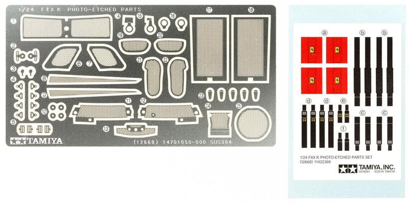 フェラーリ FXX K エッチングパーツセット エッチング (タミヤ ディテールアップパーツシリーズ （自動車モデル） No.12668) 商品画像_1