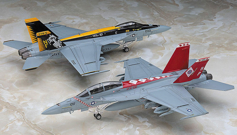 F/A-18E/F スーパーホーネット USS ロナルド レーガン CVW-5 CAG スペシャルパック Part 1 プラモデル (ハセガワ 1/72 飛行機 限定生産 No.SP341) 商品画像_2