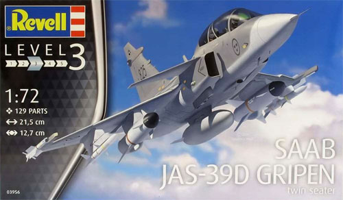 サーブ JAS-39D グリペン 複座型 プラモデル (レベル 1/72 Aircraft No.03956) 商品画像
