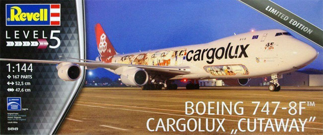 ボーイング 747-8F カーゴルクス cutaway プラモデル (レベル 1/144 旅客機 No.04949) 商品画像