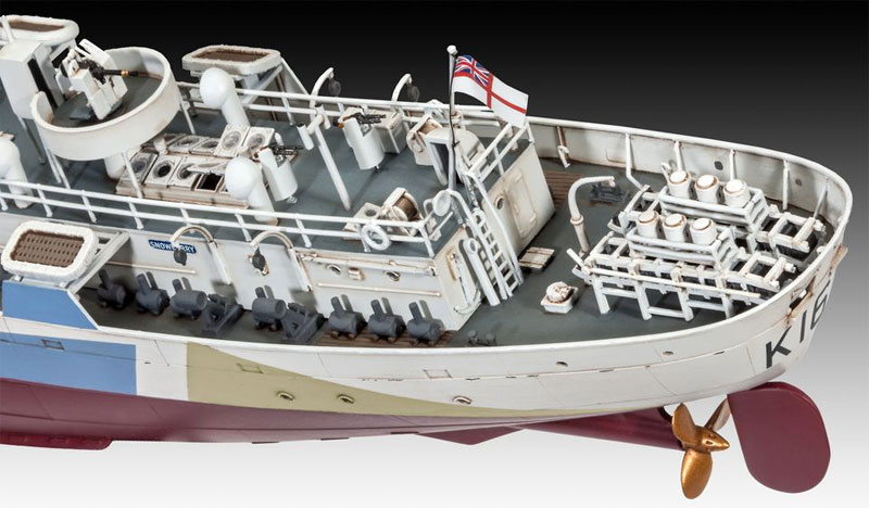 フラワー級コルベット HMCS スノーベリー プラモデル (レベル 1/144 艦船モデル No.05132) 商品画像_4