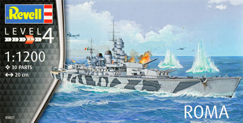 イタリア海軍 戦艦 ローマ プラモデル (レベル Ships（艦船関係モデル） No.05821) 商品画像