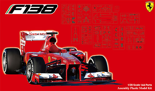 フェラーリ F138 プラモデル (フジミ 1/20 GPシリーズ No.GP016) 商品画像