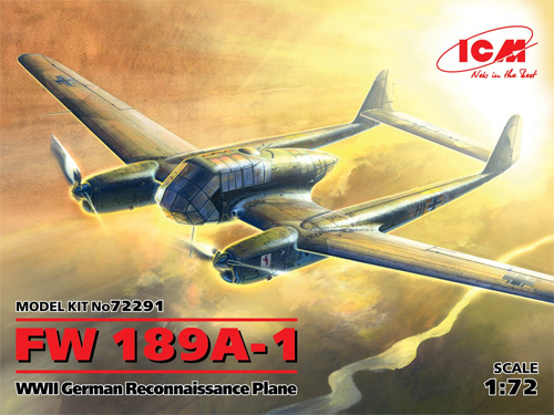 フォッケウルフ Fw189A-1 プラモデル (ICM 1/72 エアクラフト プラモデル No.72291) 商品画像