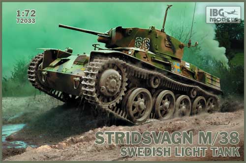 ストリッツヴァグン M/38 スウェーデン軽戦車 プラモデル (IBG 1/72 AFVモデル No.72033) 商品画像