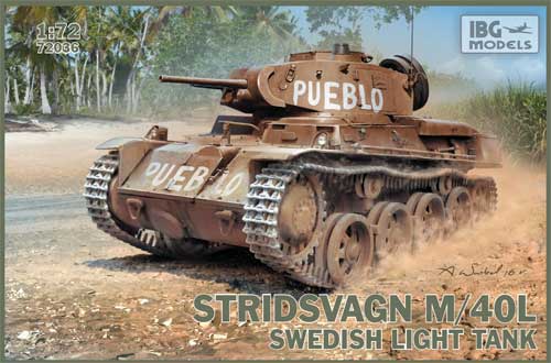 ストリッツヴァグン M/40L スウェーデン軽戦車 プラモデル (IBG 1/72 AFVモデル No.72036) 商品画像