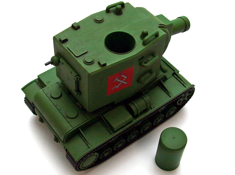 ソ連 KV-2 プラモデル (エブロ ガールズ＆パンツァー 3Dパズル No.30002) 商品画像_3